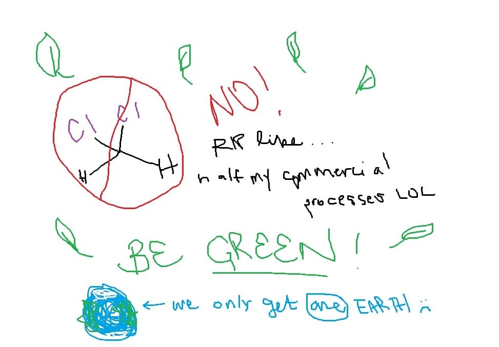 Desk Flotsam: "Greenness" of Solvents